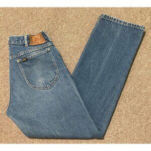 Vintage 70s 30x30 Lee Riders Straight Leg Reg Fit Union Made Denim Jeans Talon